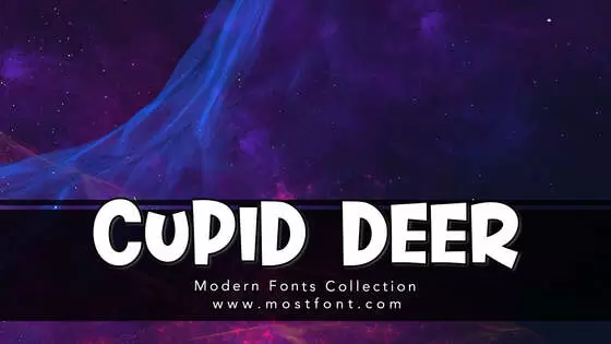 Typographic Design of Cupid-Deer