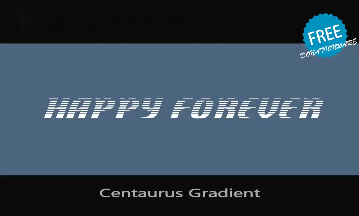 「Centaurus-Gradient」字体效果图