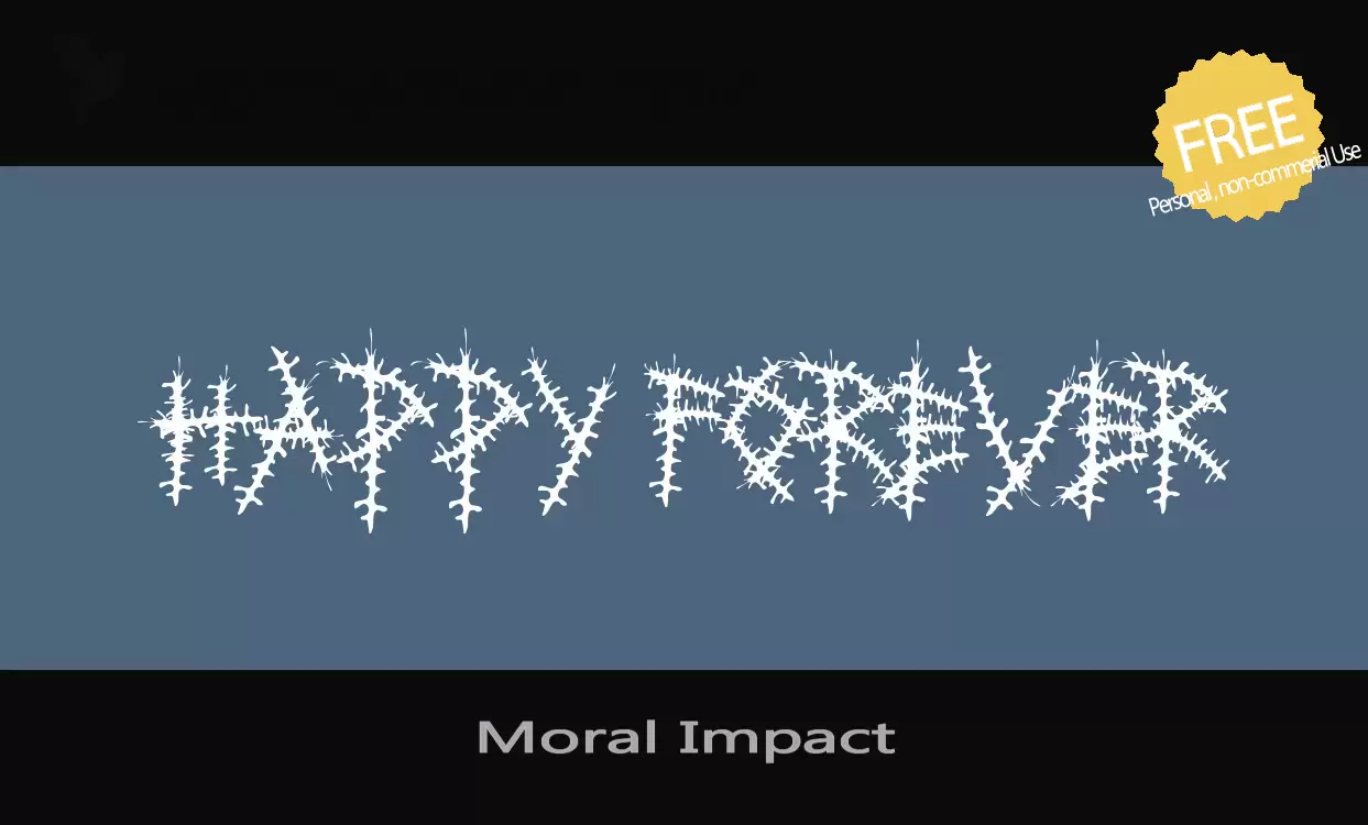 「Moral-Impact」字体效果图