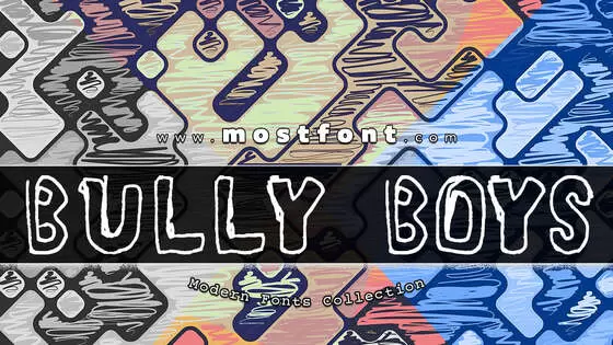 Typographic Design of BULLY-BOYS