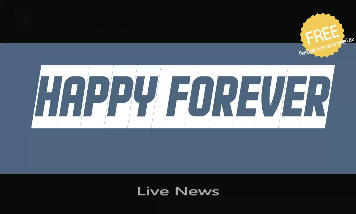 Font Sample of Live-News