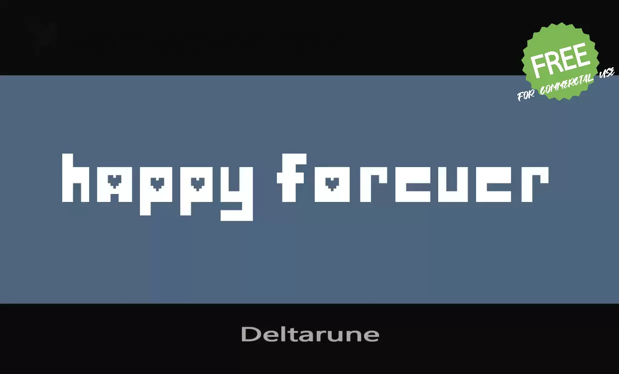 Font Sample of Deltarune