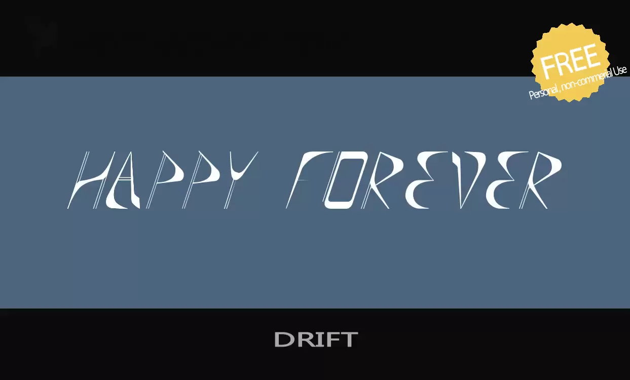 「DRIFT」字体效果图