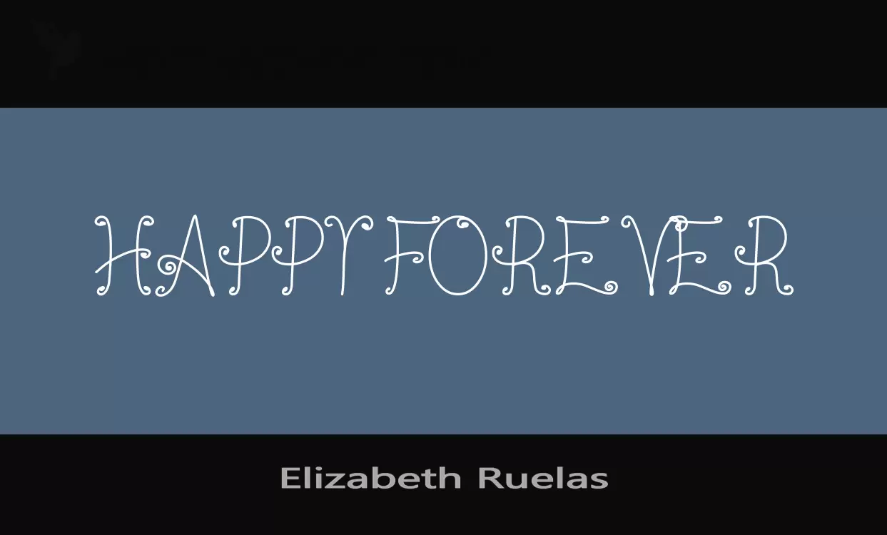 「Elizabeth-Ruelas」字体效果图