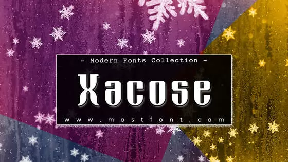 Typographic Design of Xacose