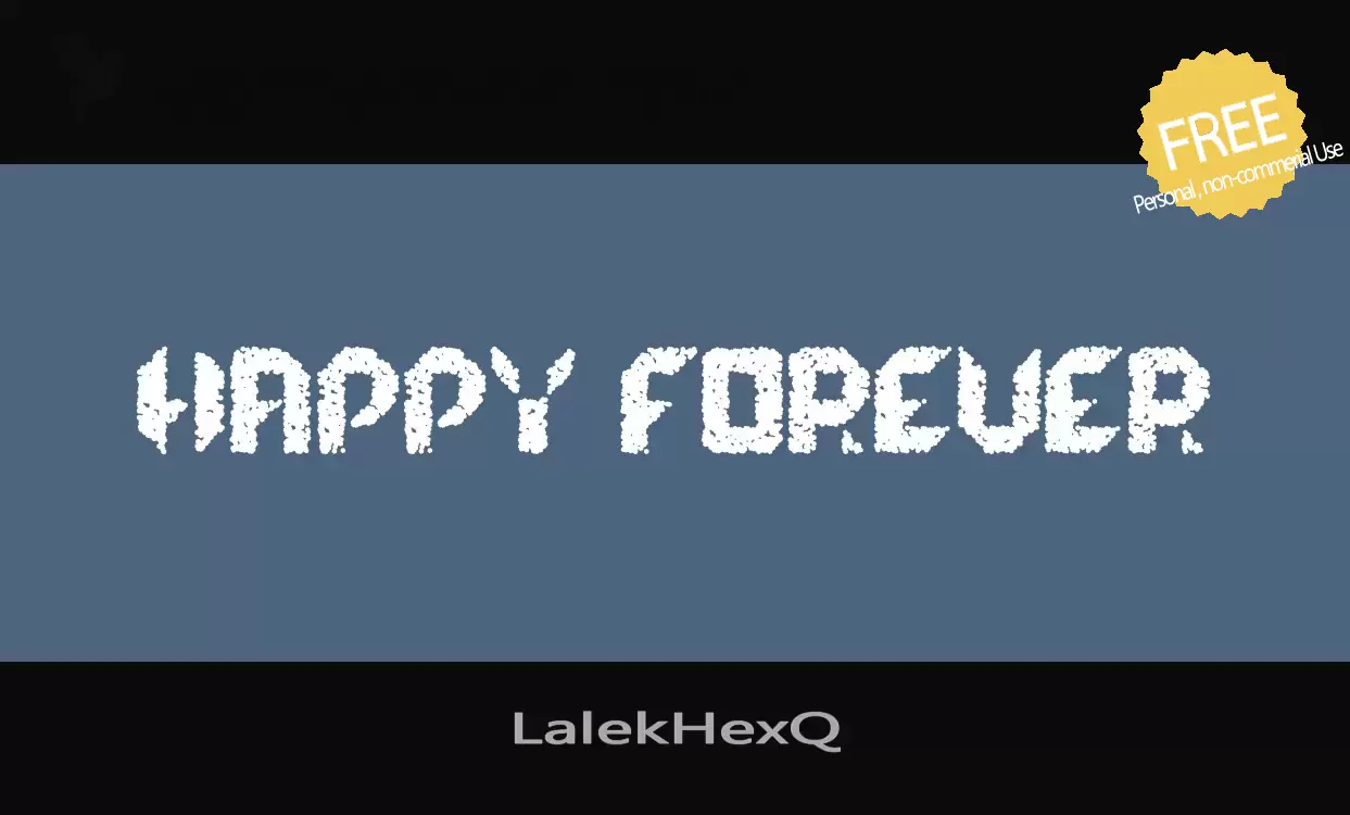 Font Sample of LalekHexQ