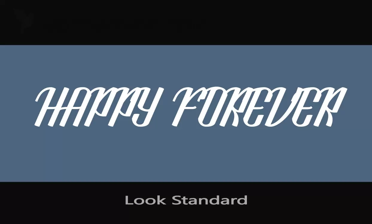 Font Sample of Look-Standard