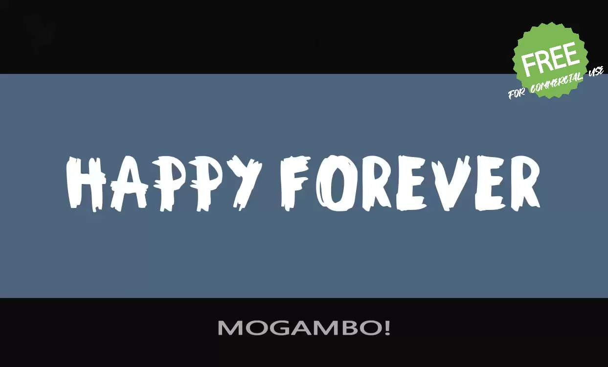 Font Sample of MOGAMBO!