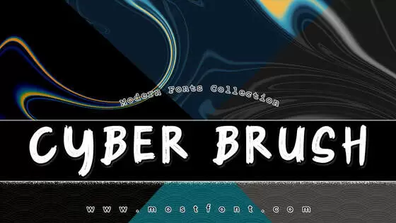 「Cyber-Brush」字体排版图片