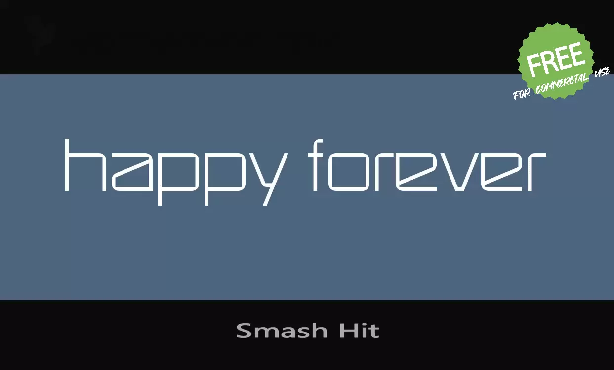 Font Sample of Smash-Hit