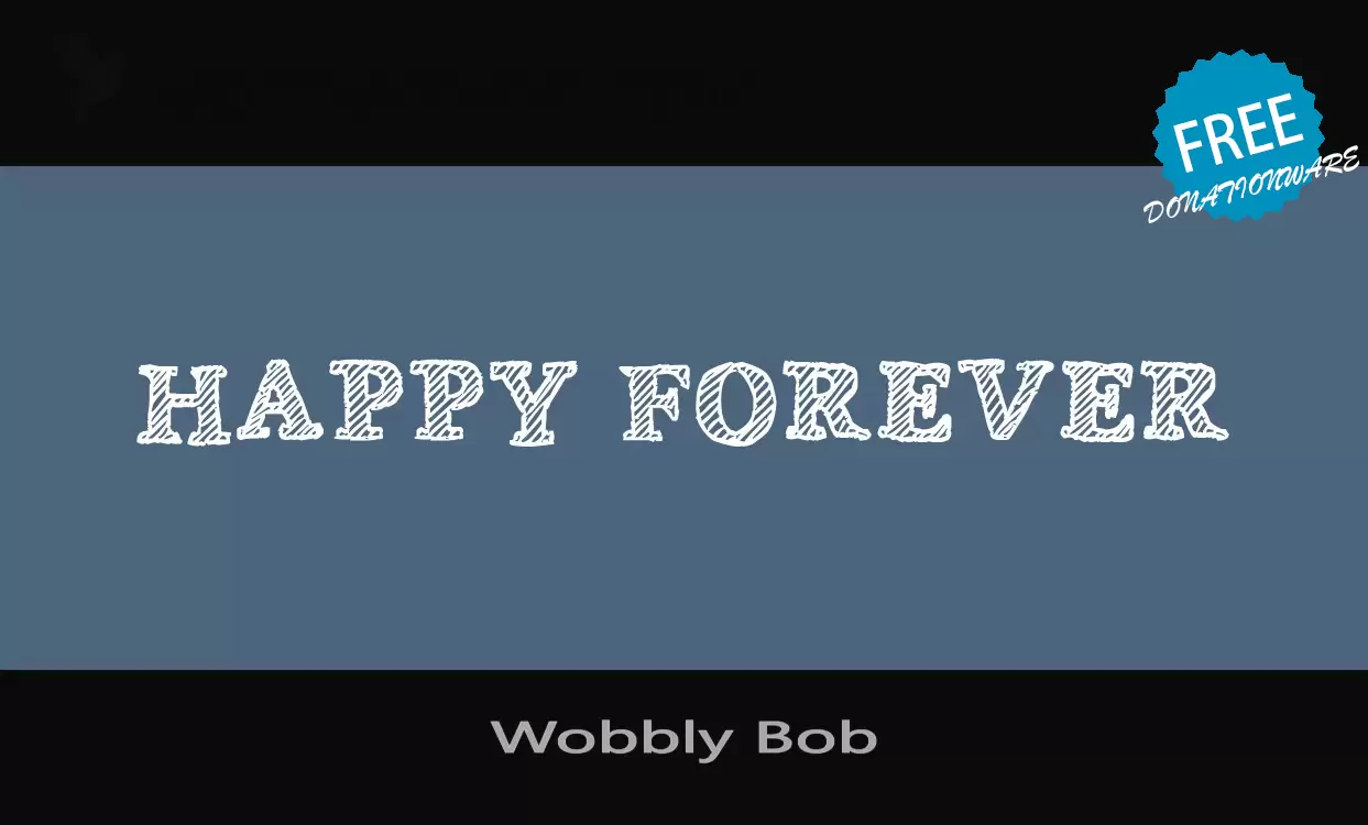 「Wobbly-Bob」字体效果图