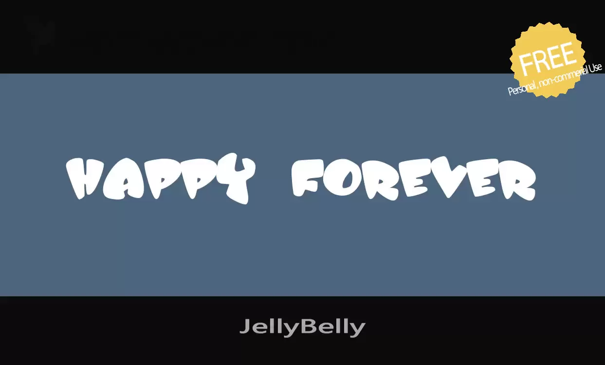 Font Sample of JellyBelly