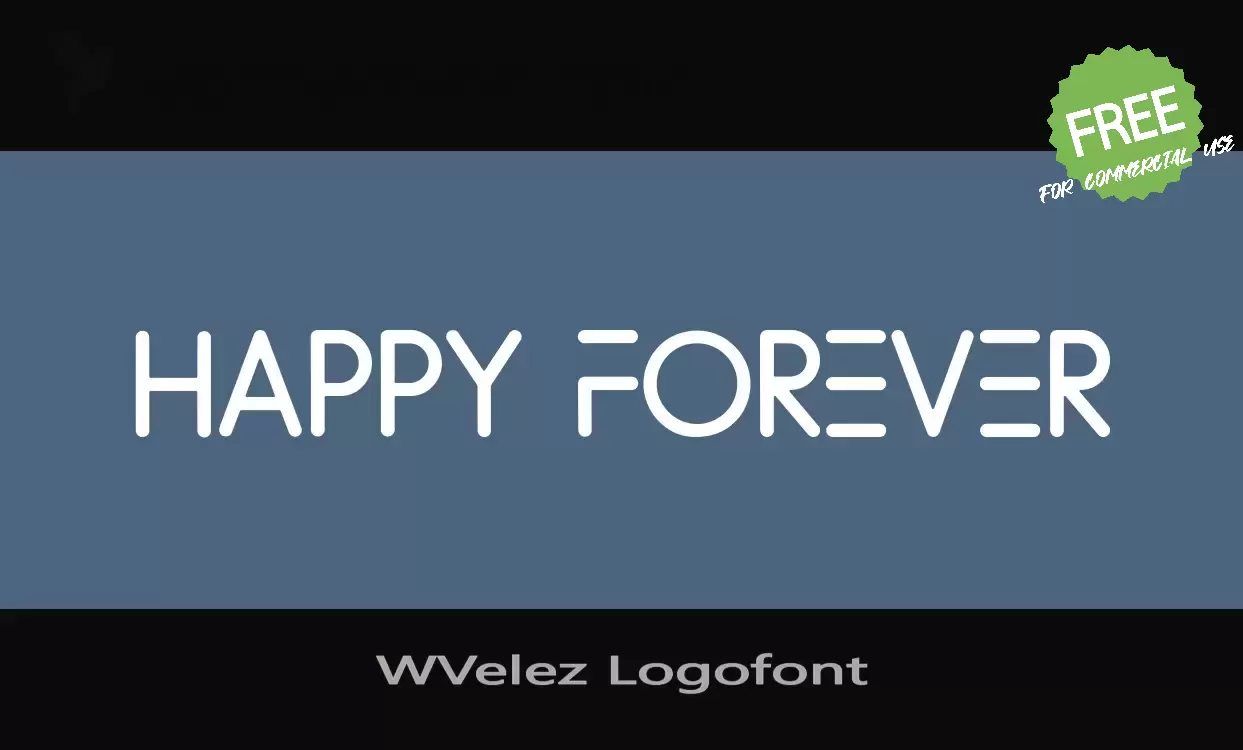 「WVelez-Logofont」字体效果图