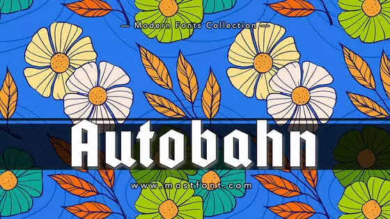 「Autobahn」字体排版图片