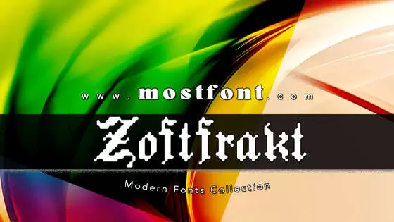 Typographic Design of Zoftfrakt-EYe/FS