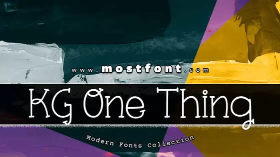 Typographic Design of KG-One-Thing