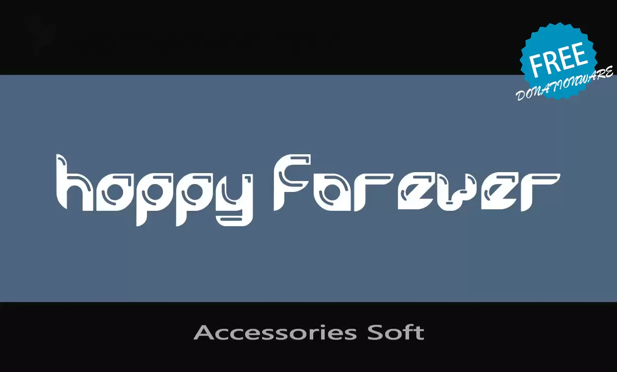 Font Sample of Accessories-Soft