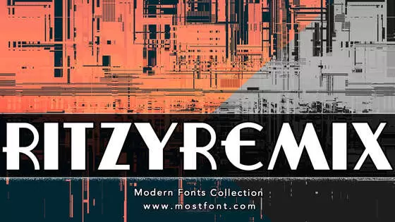 Typographic Design of RitzyRemix