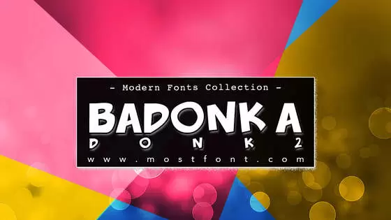 「Badonk-a-donk2」字体排版样式