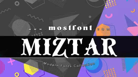 Typographic Design of Miztar