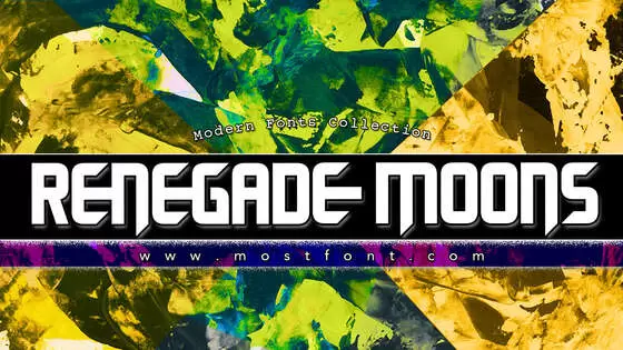 「Renegade-Moons」字体排版样式