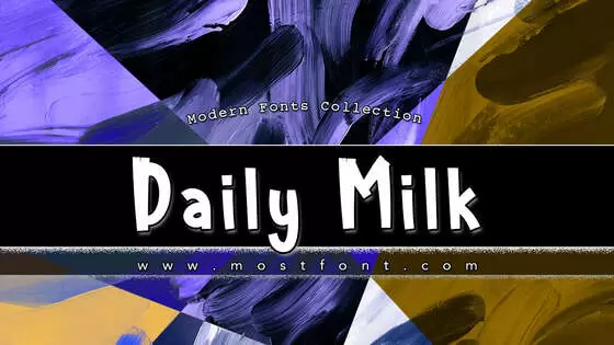 「Daily-Milk」字体排版图片