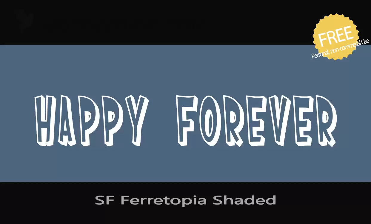 「SF-Ferretopia-Shaded」字体效果图