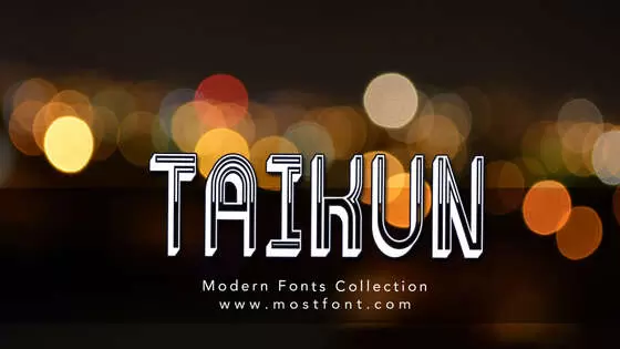 「Taikun」字体排版图片