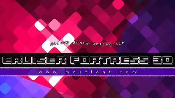 「Cruiser-Fortress-3D」字体排版图片