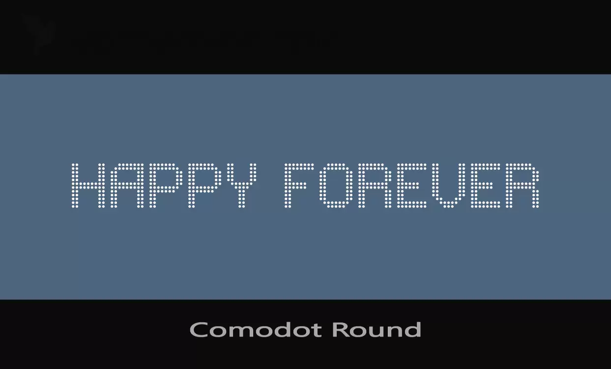 「Comodot-Round」字体效果图