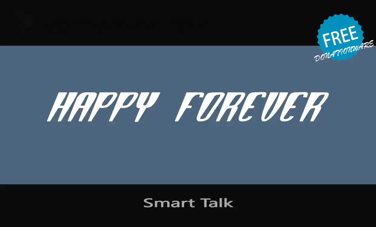 Font Sample of Smart-Talk