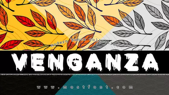 「VENGANZA」字体排版图片