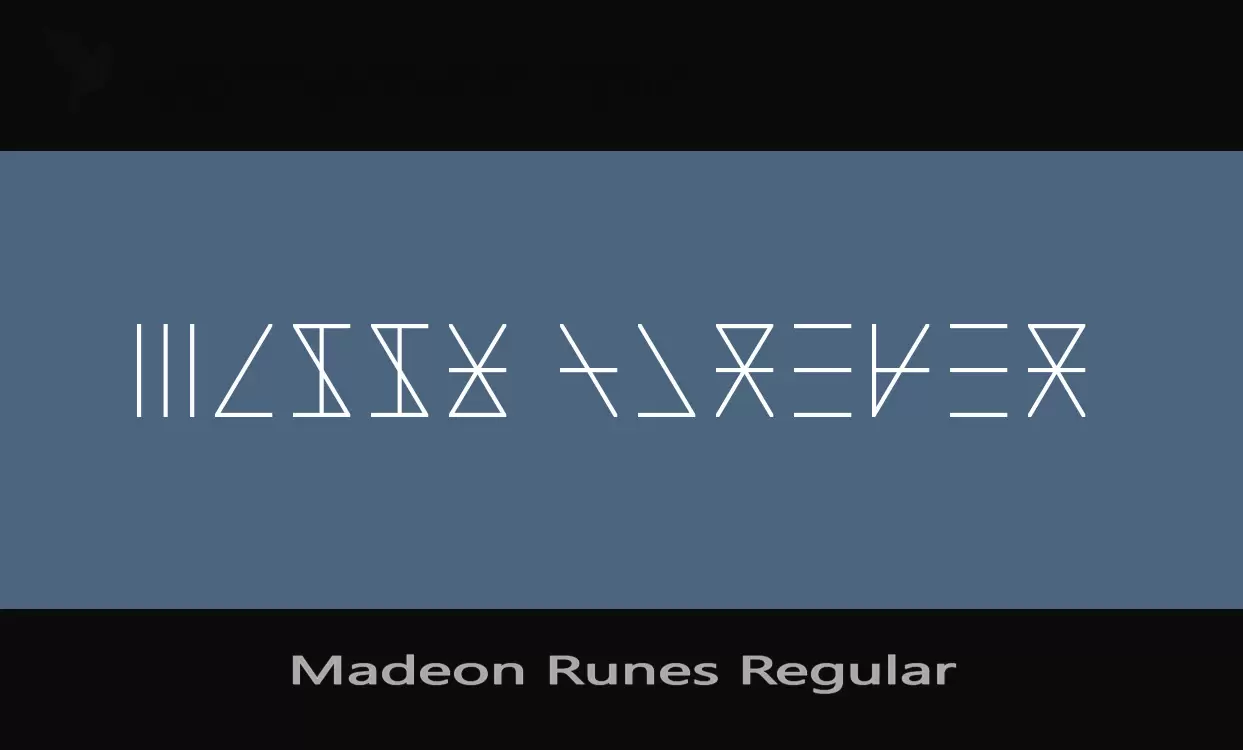 Sample of Madeon-Runes-Regular