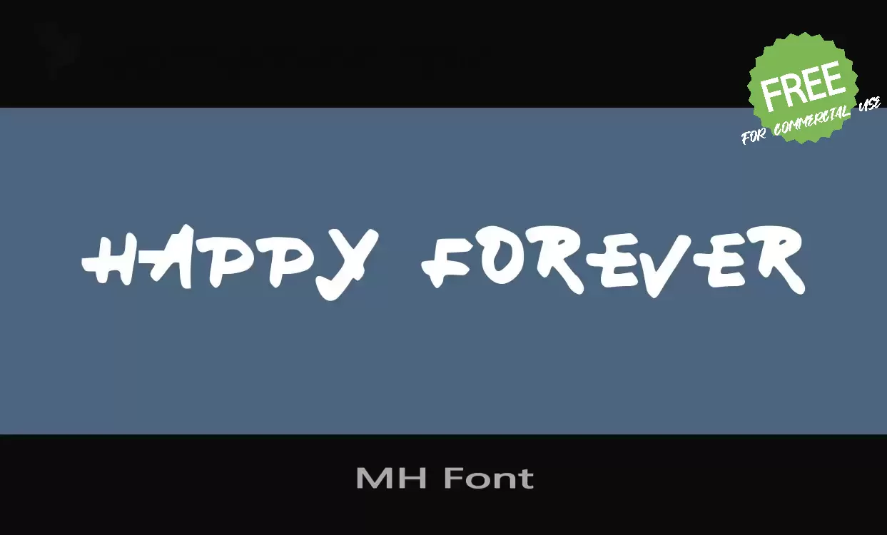 Font Sample of MH-Font