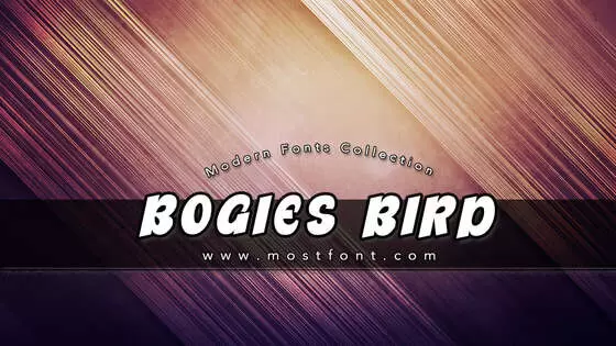 「Bogies-Bird」字体排版样式