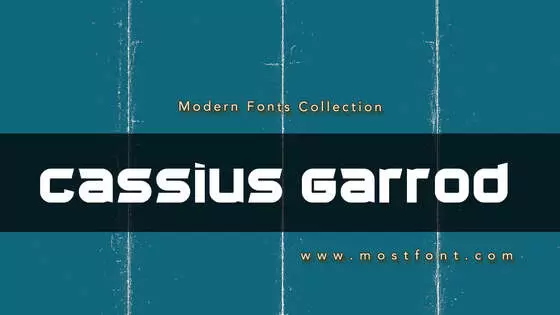 Typographic Design of Cassius-Garrod