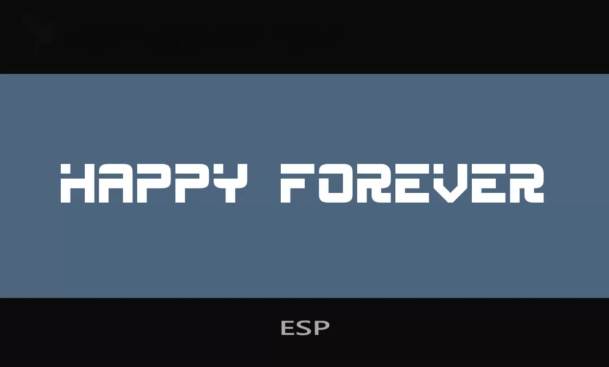 Font Sample of ESP