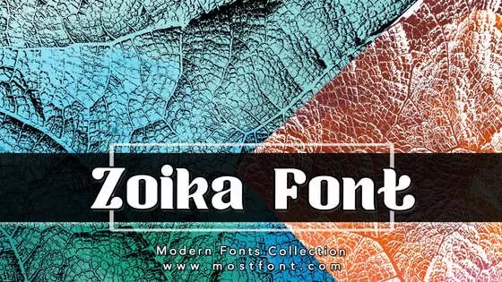 「Zoika-Font」字体排版样式