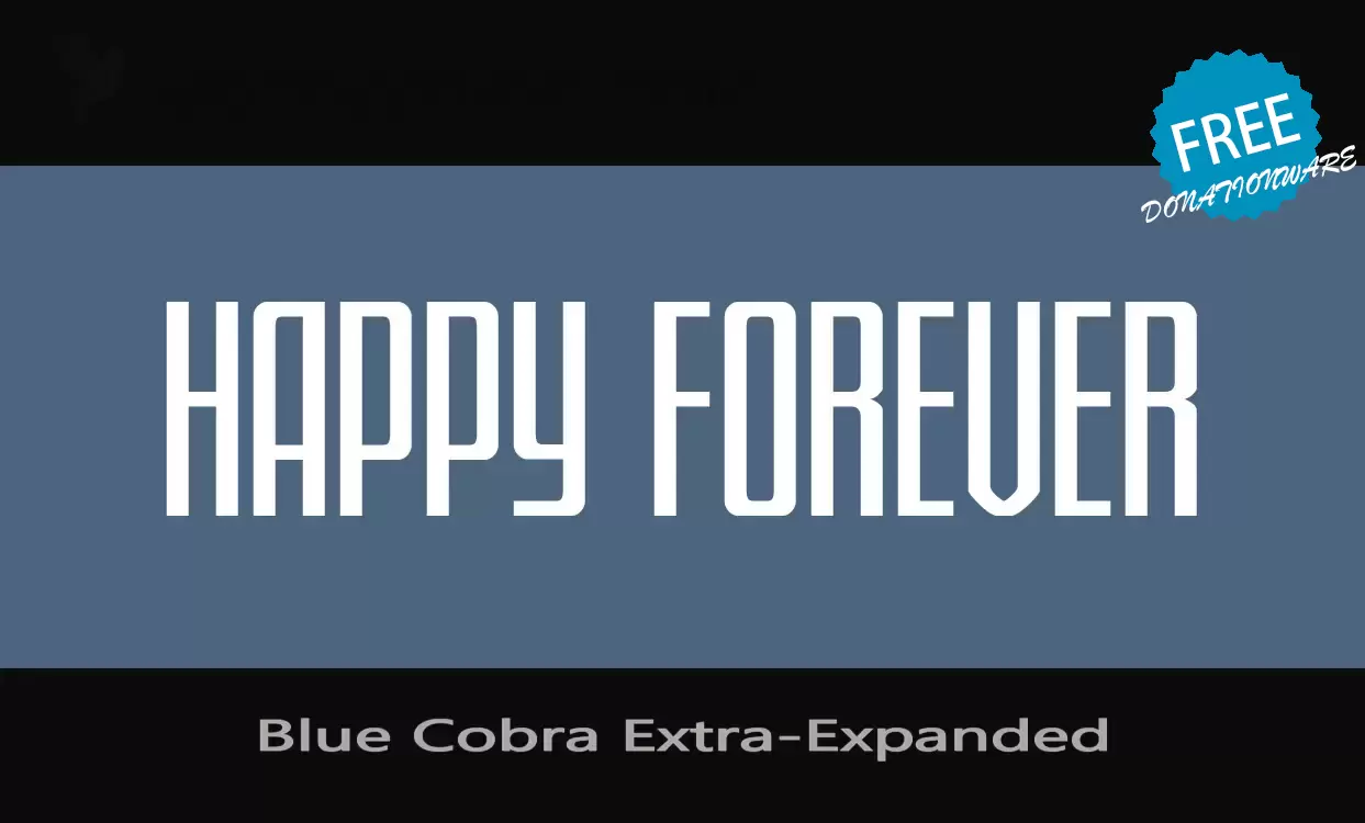 「Blue-Cobra-Extra-Expanded」字体效果图