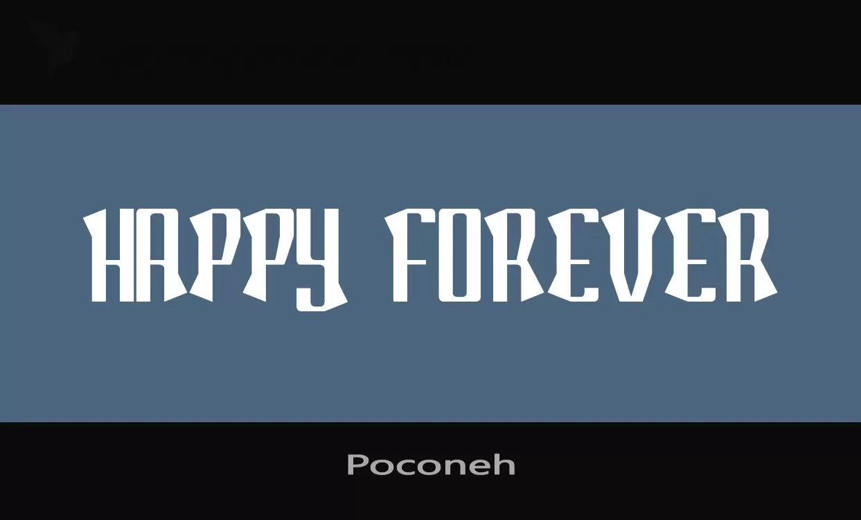 「Poconeh」字体效果图