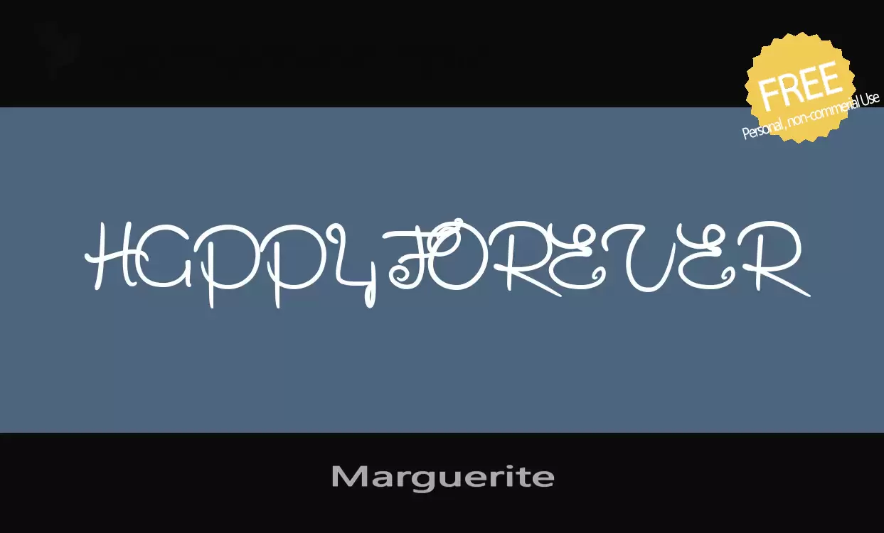 Font Sample of Marguerite