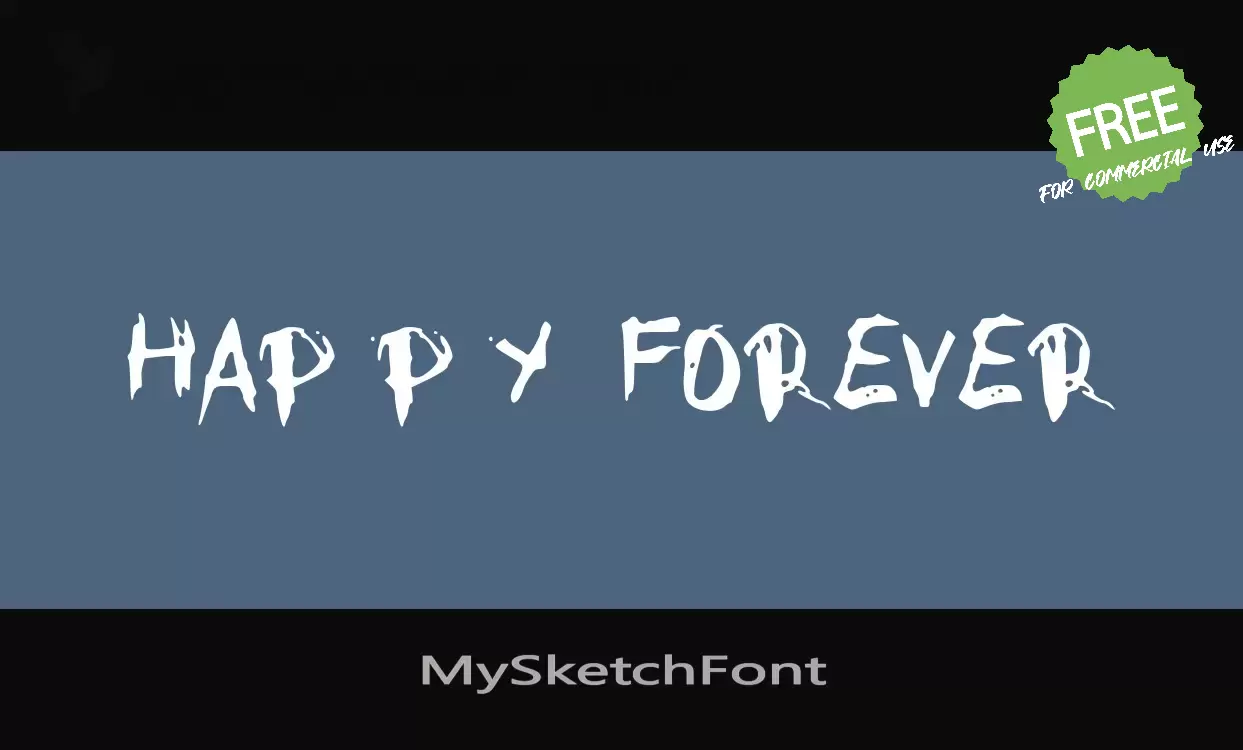 「MySketchFont」字体效果图