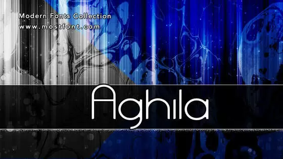 「Aghila」字体排版样式