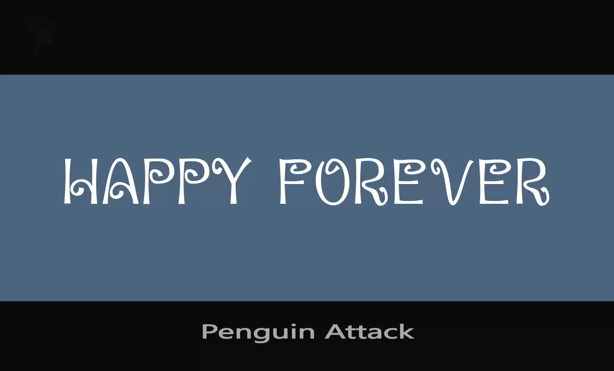 「Penguin-Attack」字体效果图