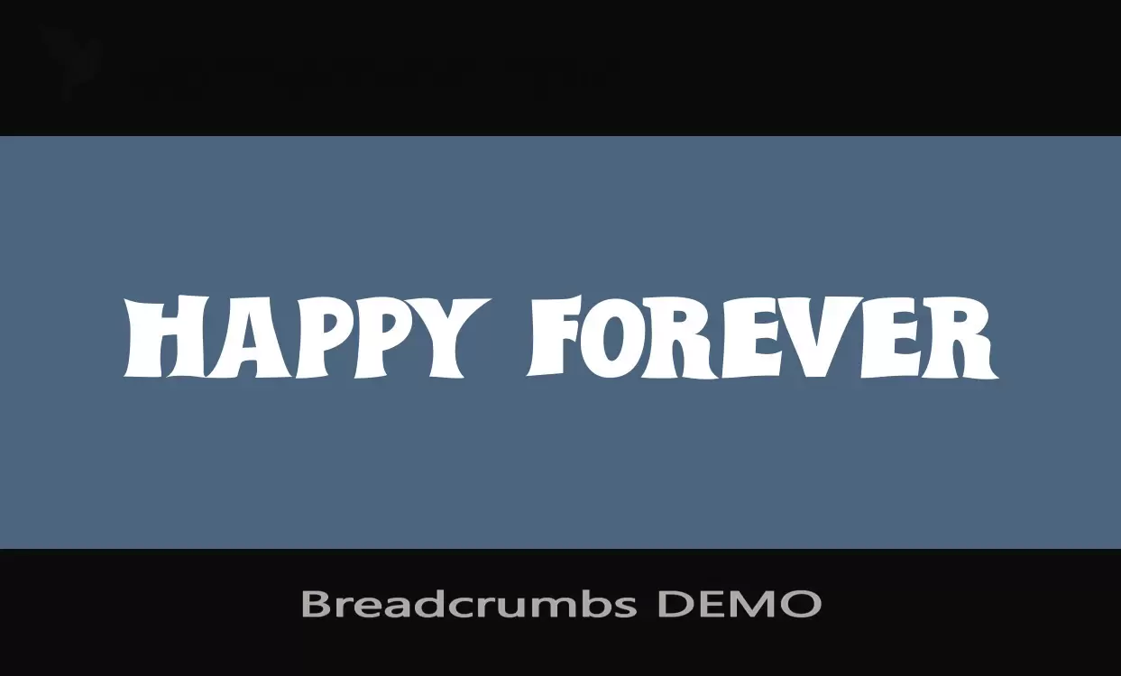 「Breadcrumbs-DEMO」字体效果图