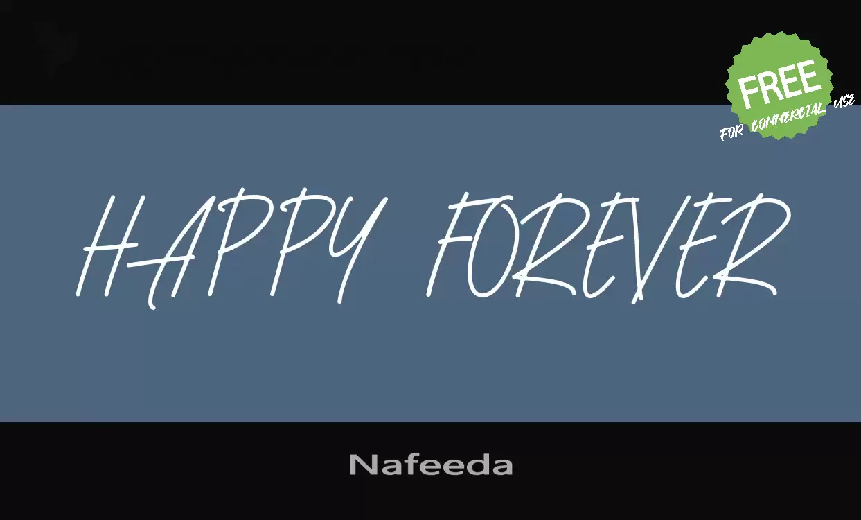 Font Sample of Nafeeda