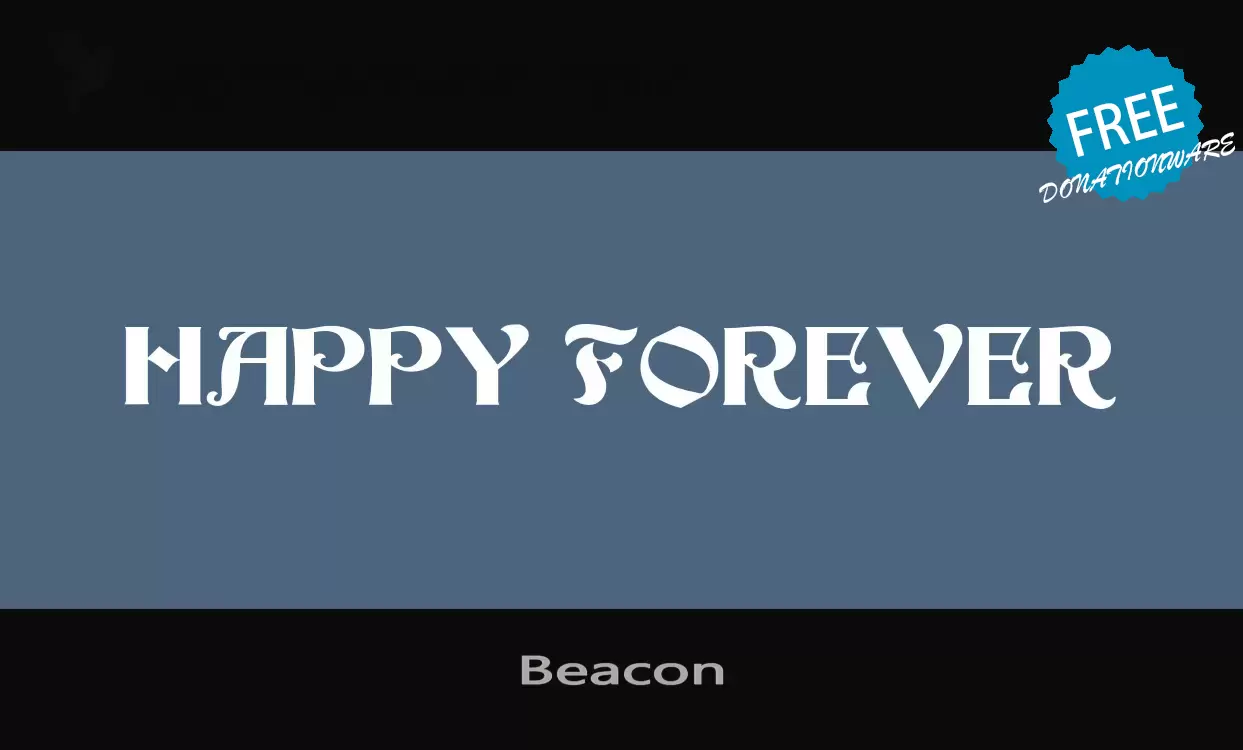 「Beacon」字体效果图