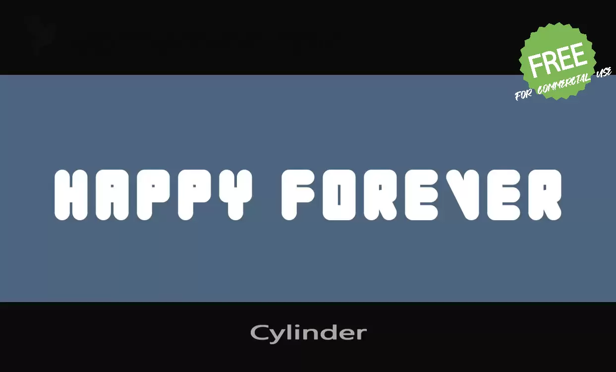 「Cylinder」字体效果图