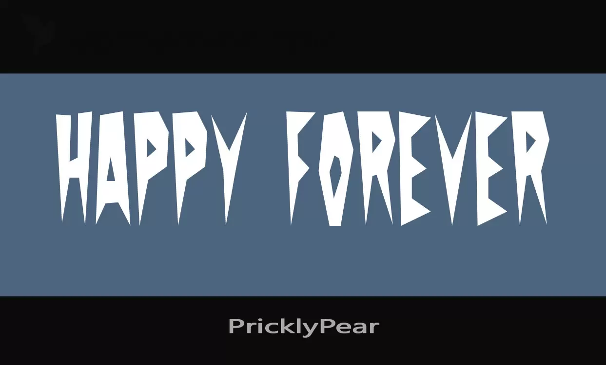 Font Sample of PricklyPear