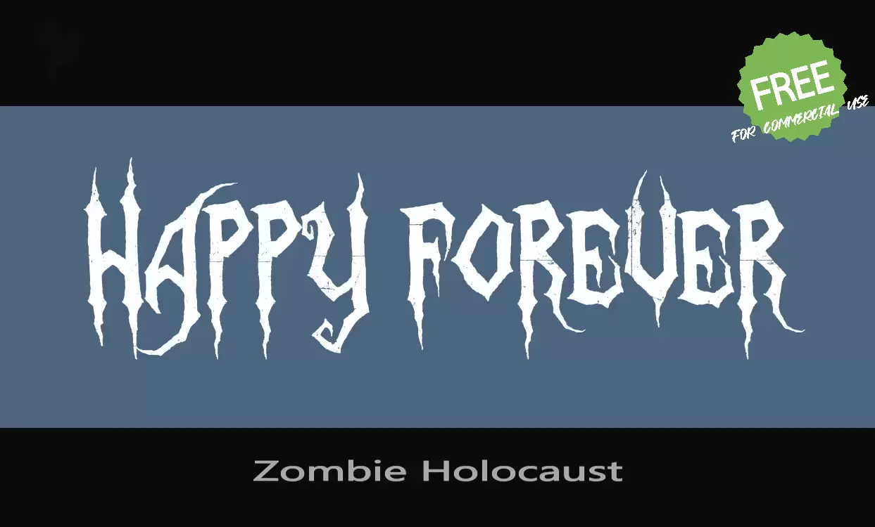 Font Sample of Zombie-Holocaust